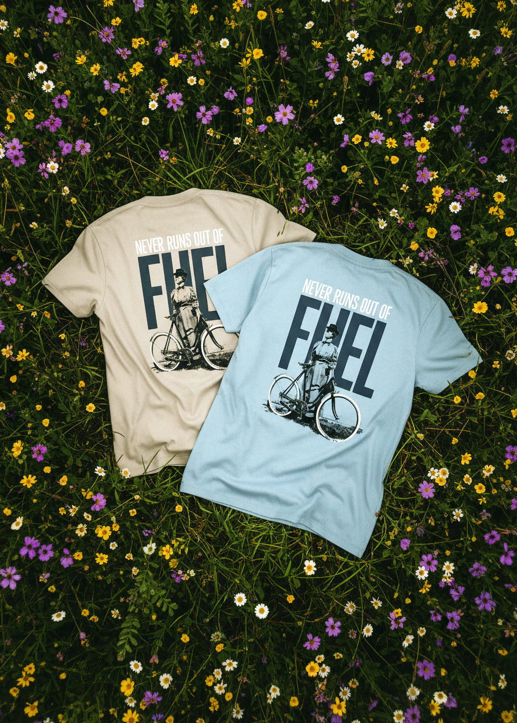 Camiseta NEVER RUNS OUT OF FUEL